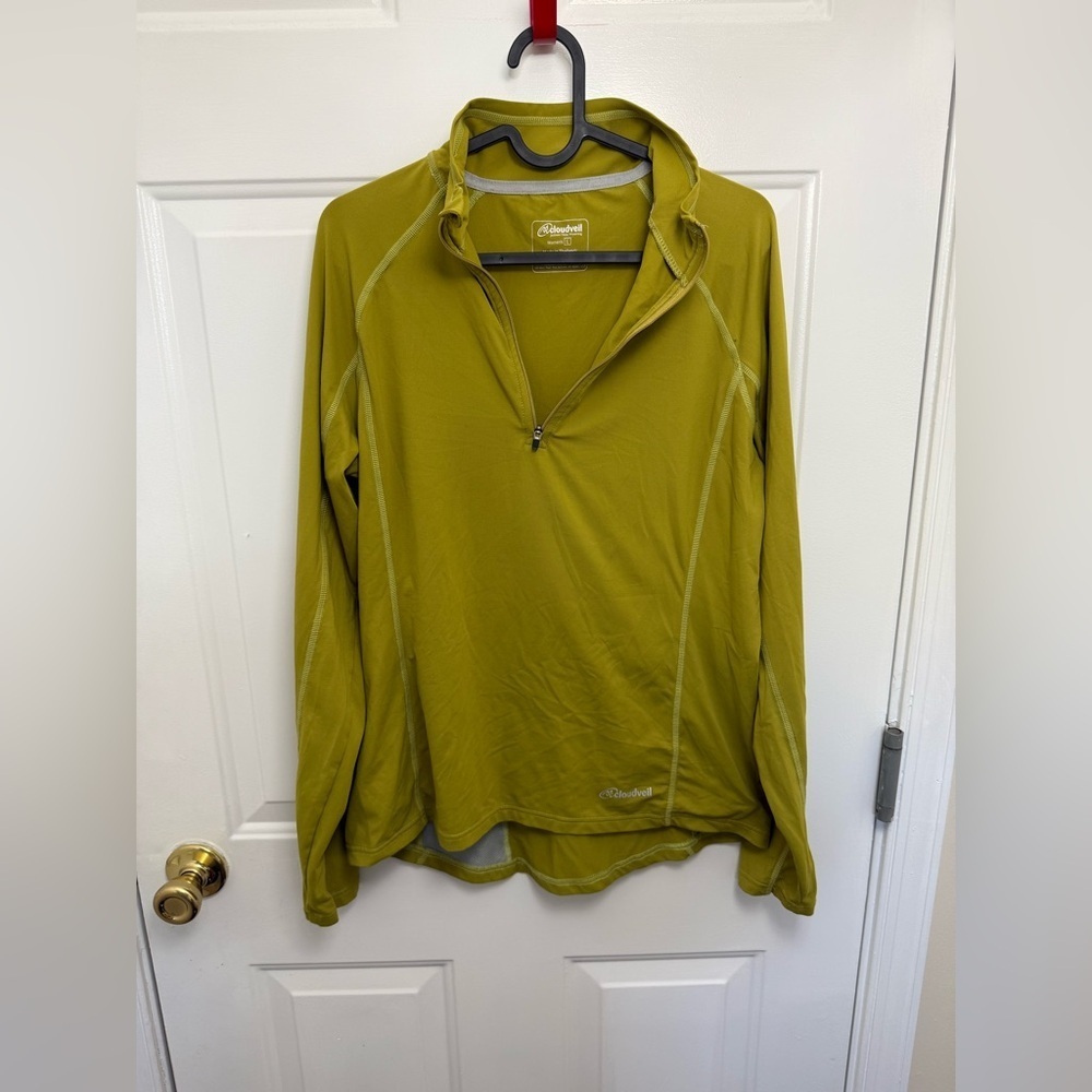 Women’s Cloudveil Quarter Zip Long Sleeve Top Size Large Outdoor Hiking Gorpcore